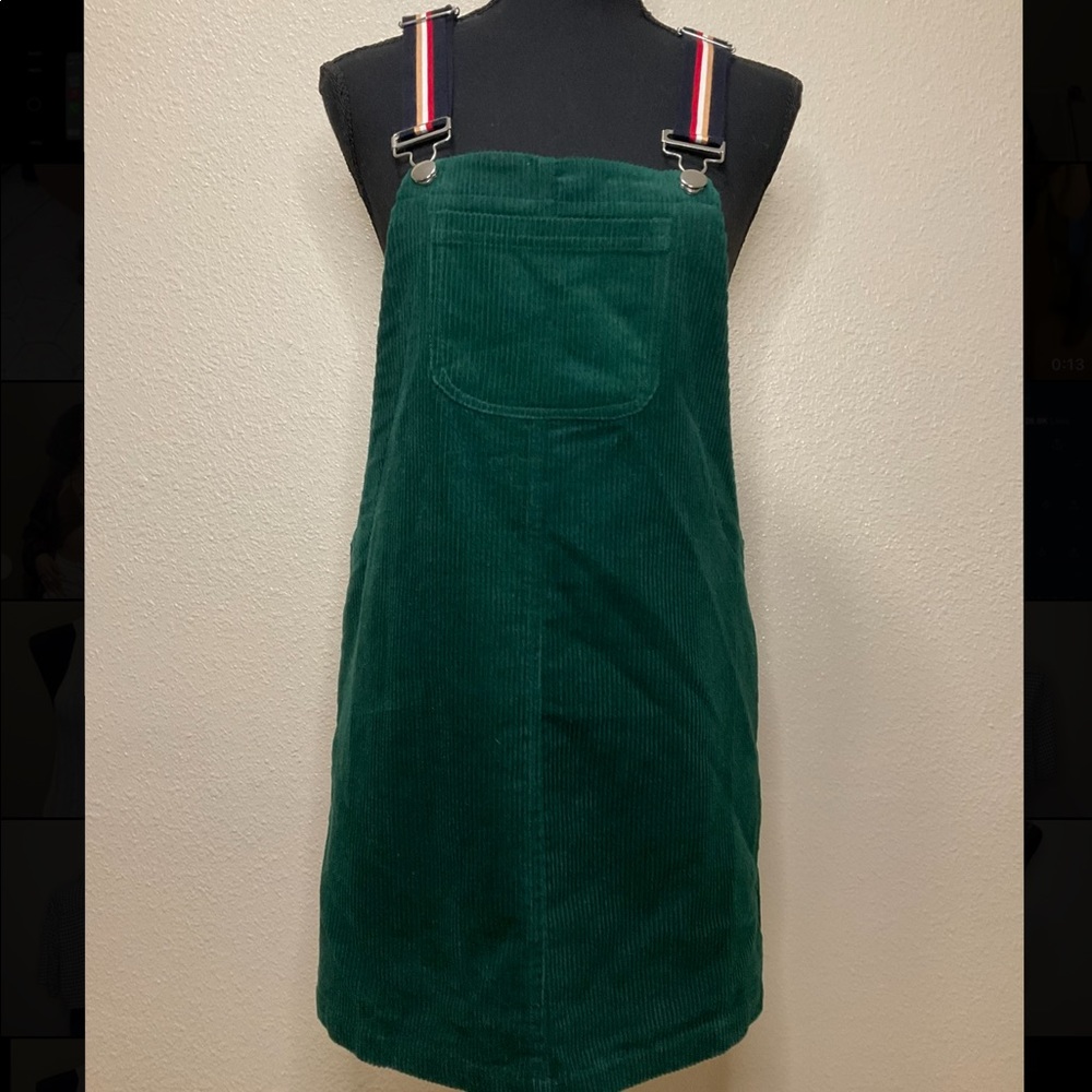 Corduroy overall dress